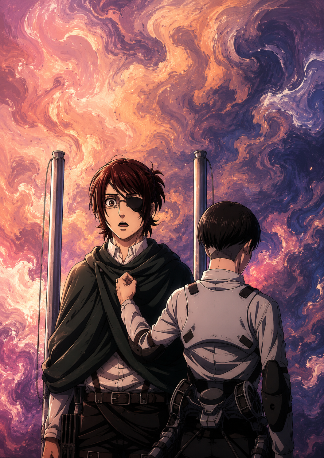 Hange & Levi Twilight Poster