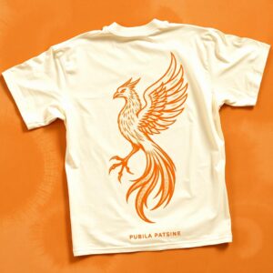 Cosmic Bird Graphic Tee — Cream